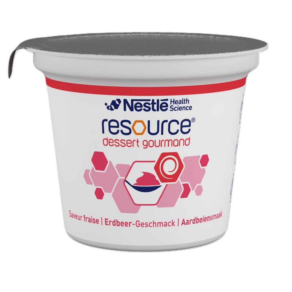 RESOURCE dessert gourmand fraise 4 cup 125 g