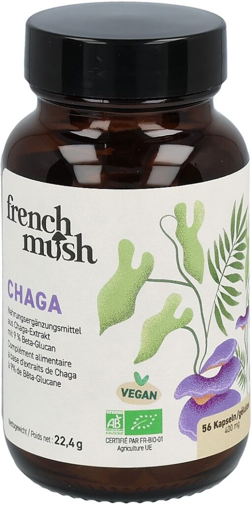 FRENCH MUSH chaga caps bte 56 pce