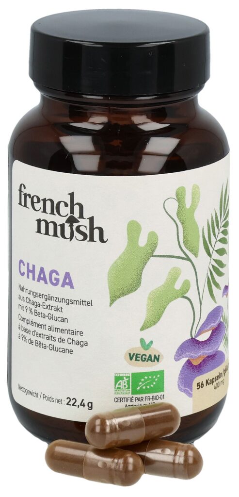 FRENCH MUSH chaga caps bte 56 pce