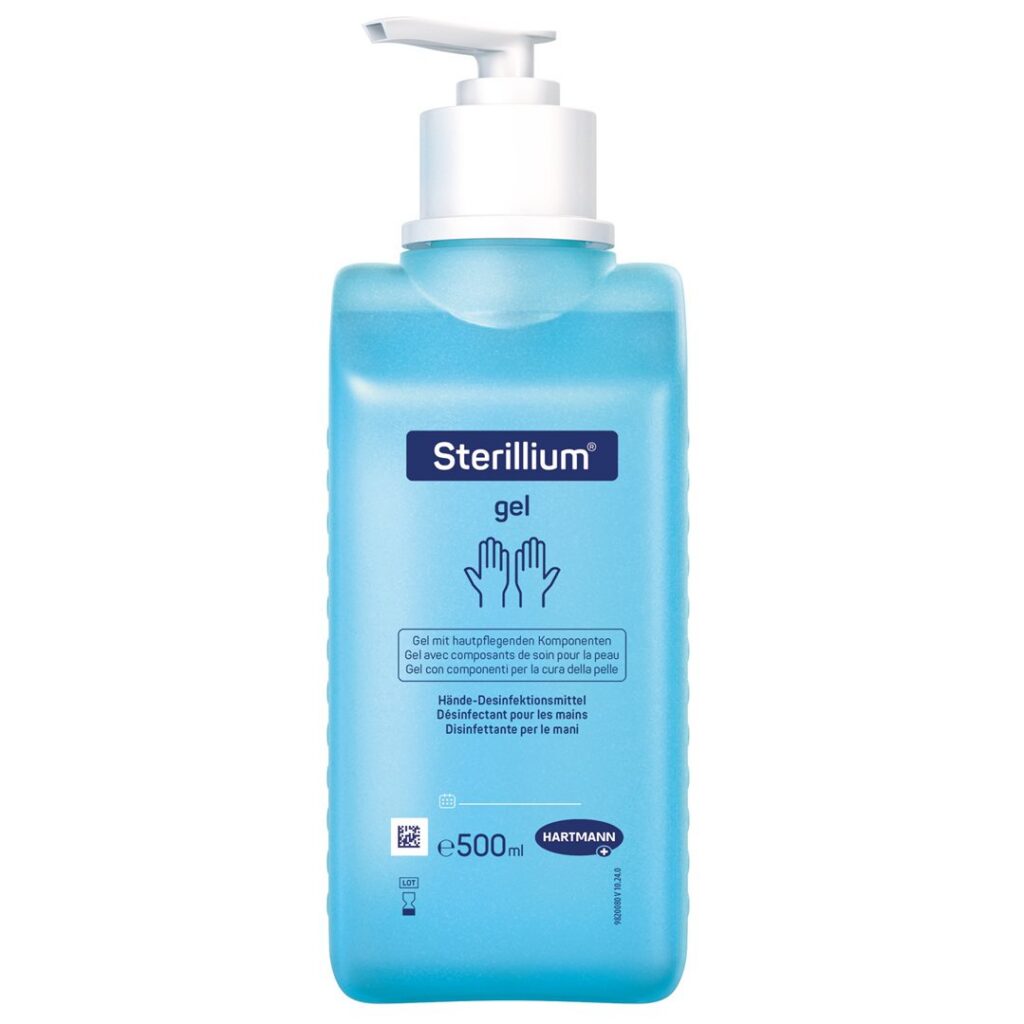 STERILLIUM gel désinfectant mains pompe 500 ml