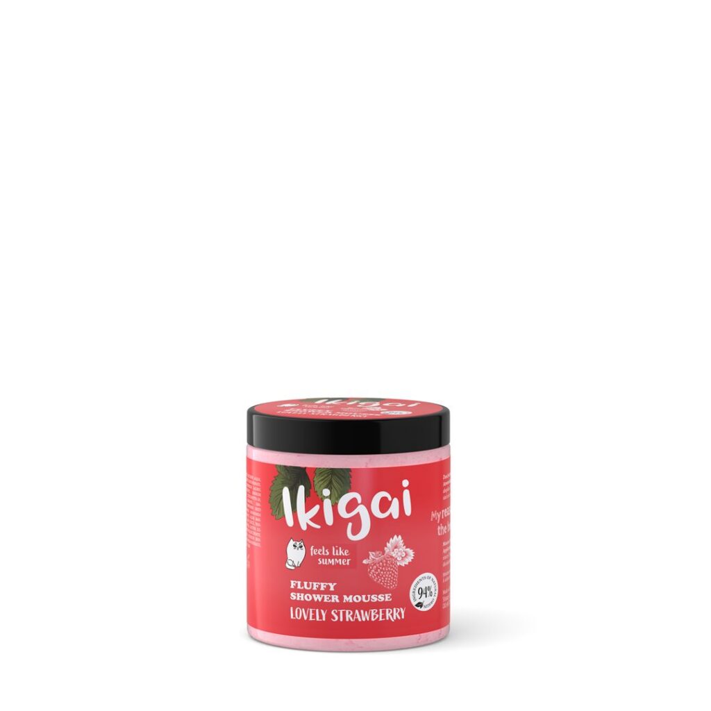 IKIGAI fluffy shower mousse lovely strawb 100 g