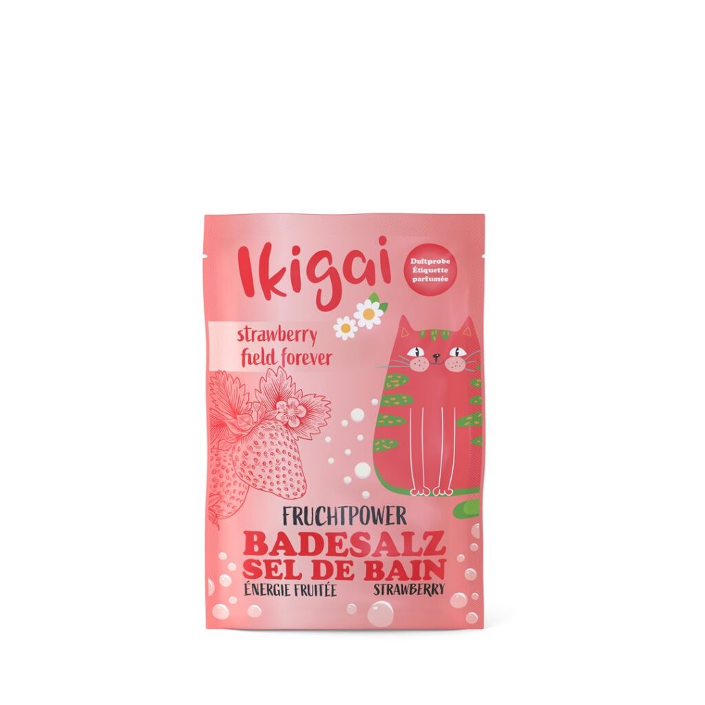 IKIGAI sel de bain strawberry field forever 60 g