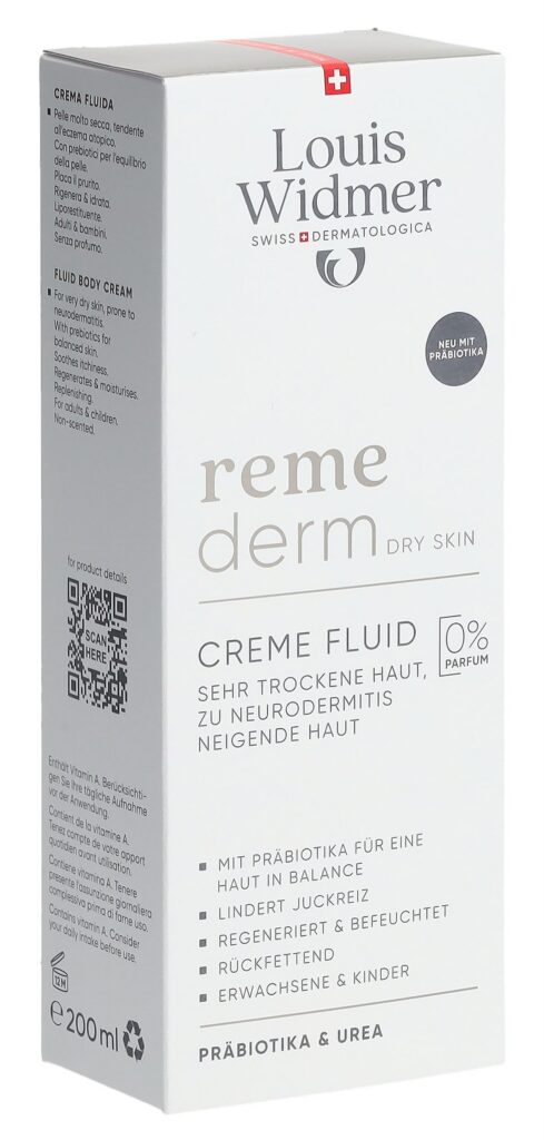 WIDMER Remederm crème fluide probio s parf 200 ml