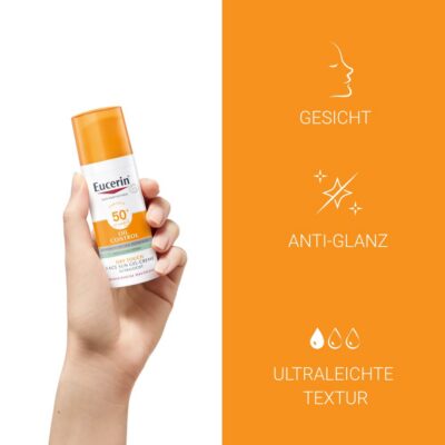 EUCERIN SUN Face Oil Cont gel-cr SPF50+ dist 50 ml