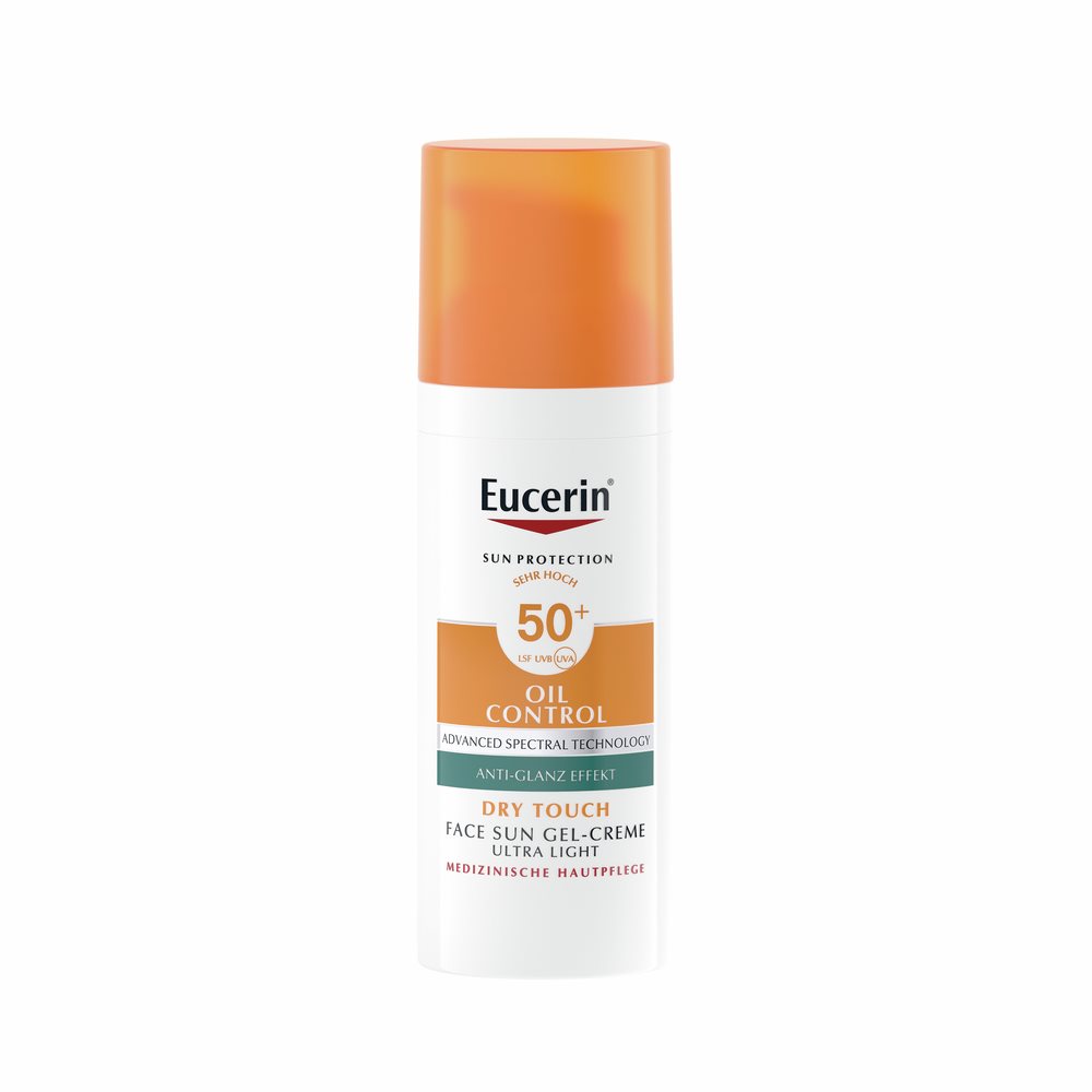 EUCERIN SUN Face Oil Cont gel-cr SPF50+ dist 50 ml