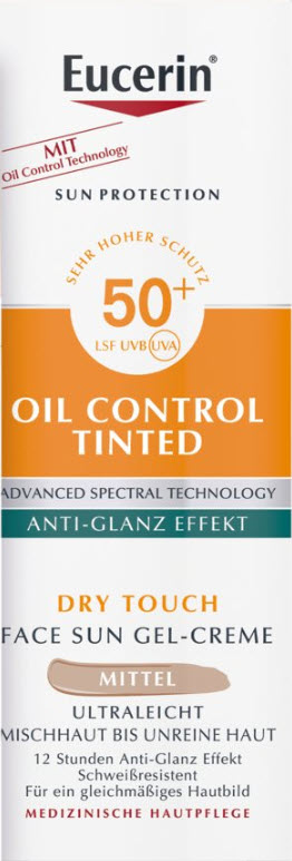 EUCERIN SUN Fa Oil Con gel-cr me SPF50+ dist 50 ml