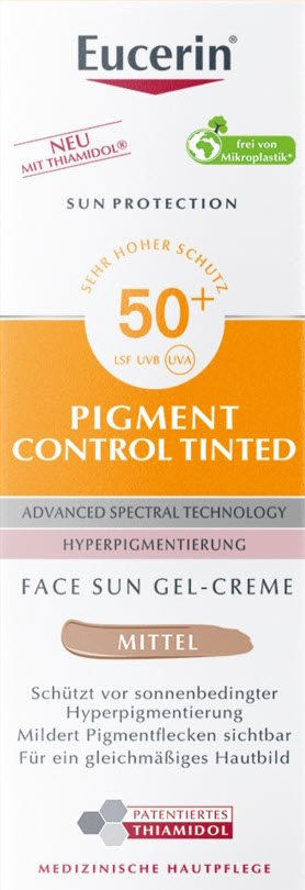 EUCERIN SUN Fa Pig Con gel-cr me SPF50+ dist 50 ml