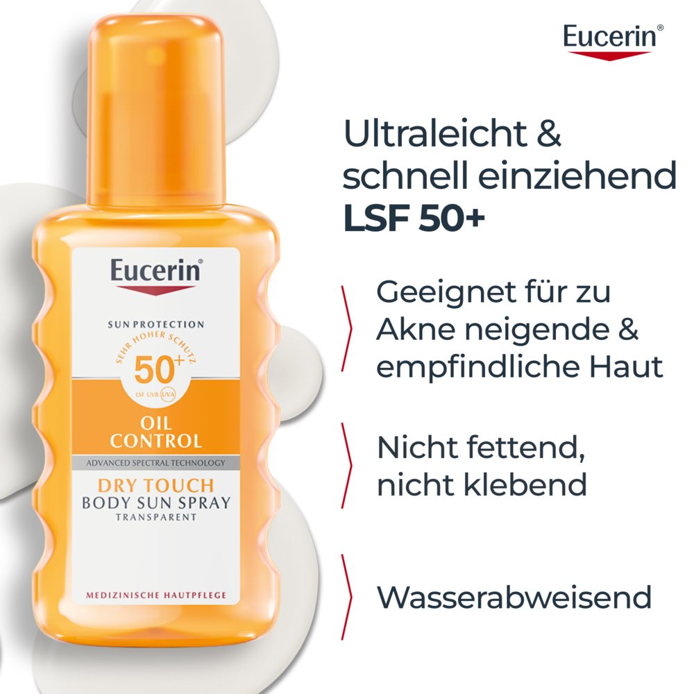 EUCERIN SUN Body Oil Cont Dry T tr SPF50+ 200 ml