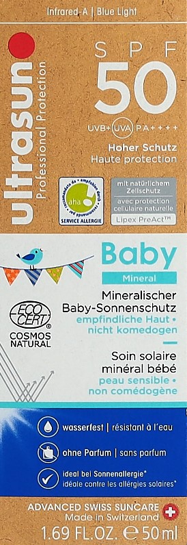 ULTRASUN Baby Mineral SPF50 tb 50 ml