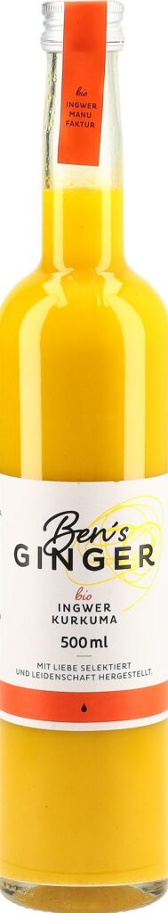 BEN'S GINGER conc gingemb-curcuma bio fl 500 ml