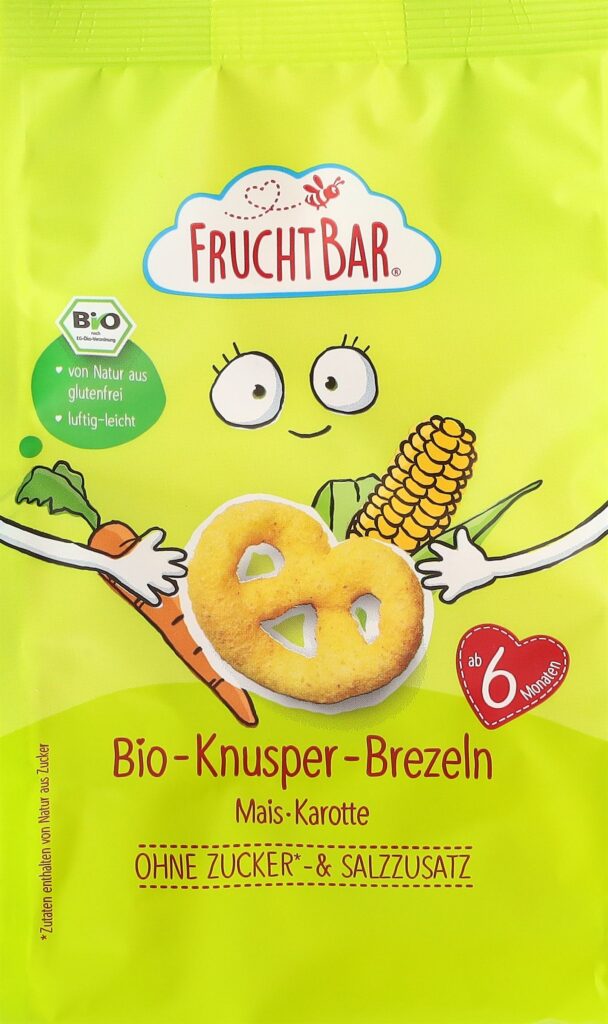 FRUCHTBAR bretzels bio maïs carotte 25 g