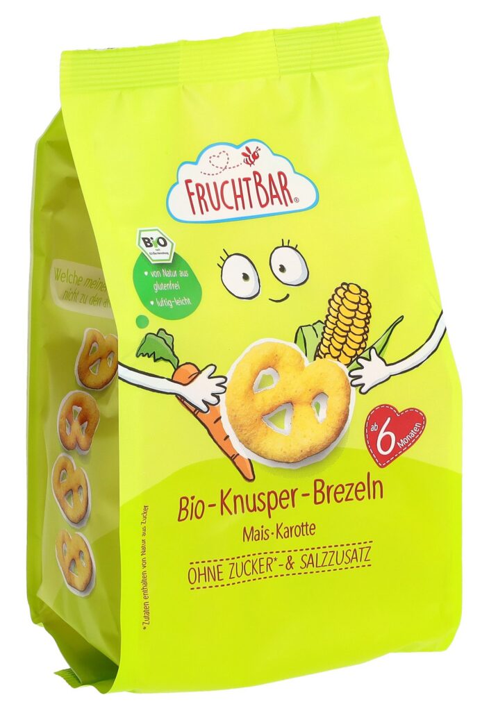 FRUCHTBAR bretzels bio maïs carotte 25 g