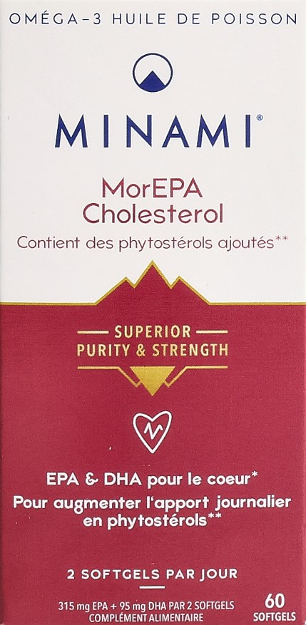 MINAMI MorEPA Cholesterol caps moll bte 60 pce