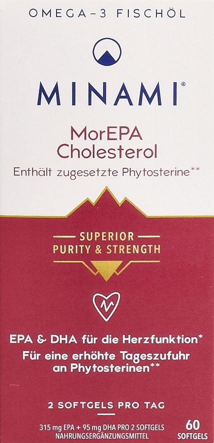 MINAMI MorEPA Cholesterol caps moll bte 60 pce