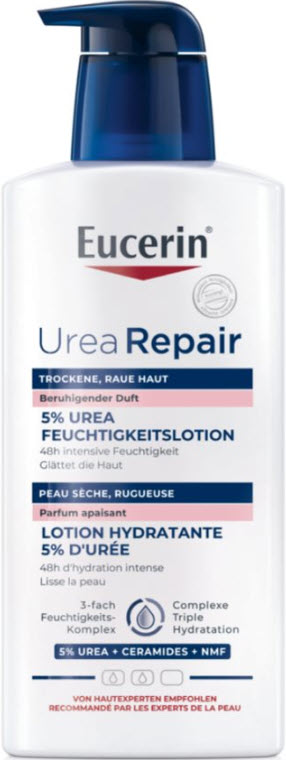 EUCERIN UreaRepair lot hydrat 5 % urée parf 400 ml