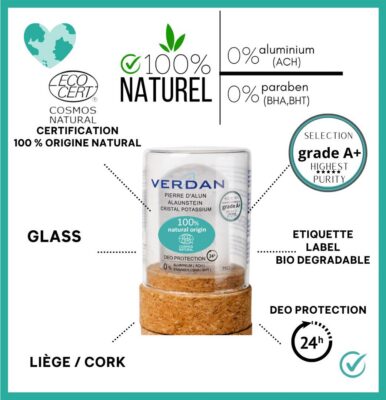 VERDAN pierre alun stick s plast grade A+ eco 75 g