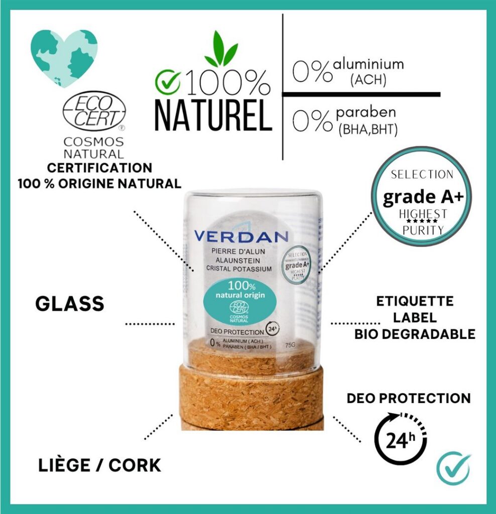 VERDAN pierre alun stick s plast grade A+ eco 75 g
