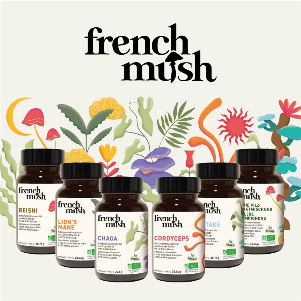 FRENCH MUSH complexe 5 champignons bte 56 pce