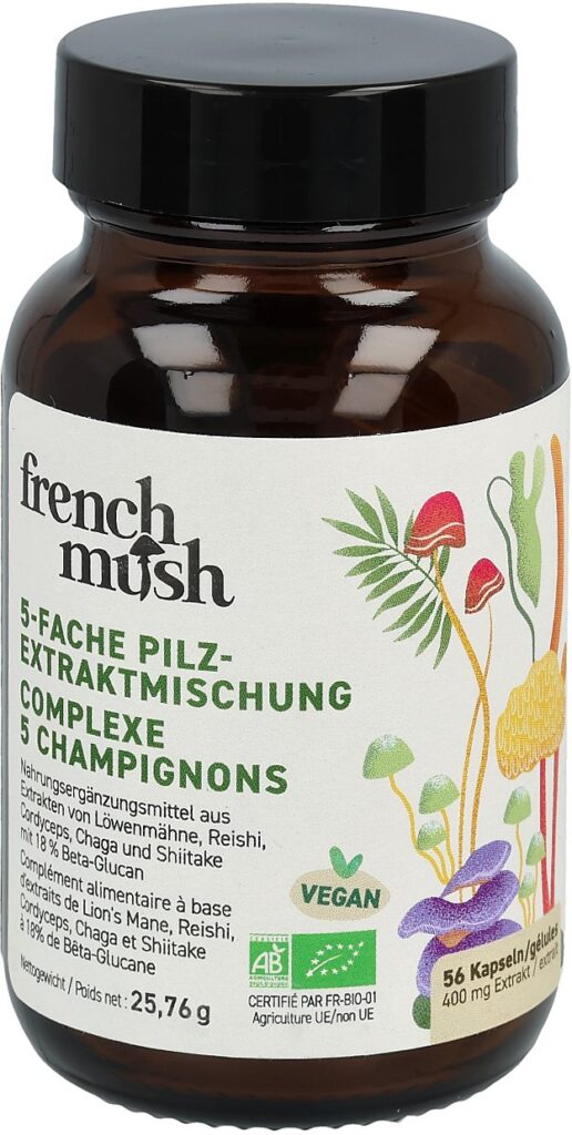 FRENCH MUSH complexe 5 champignons bte 56 pce