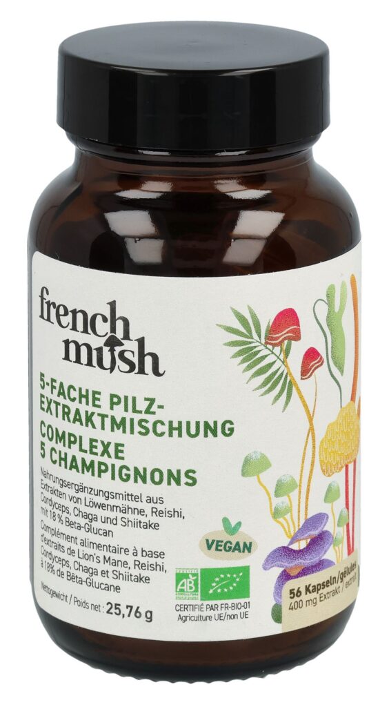 FRENCH MUSH complexe 5 champignons bte 56 pce