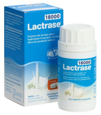 LACTRASE cpr 18000 UI bte 200 pce