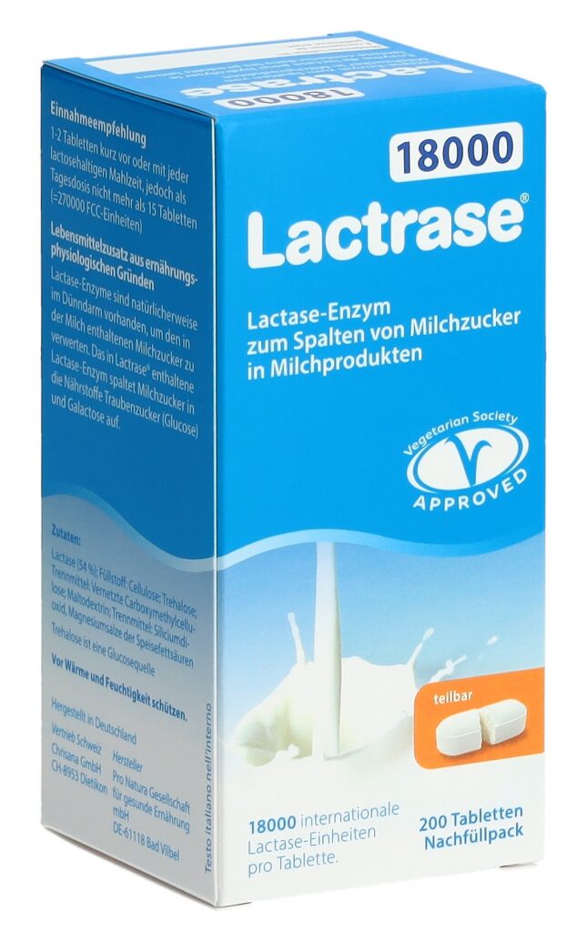 LACTRASE cpr 18000 UI bte 200 pce
