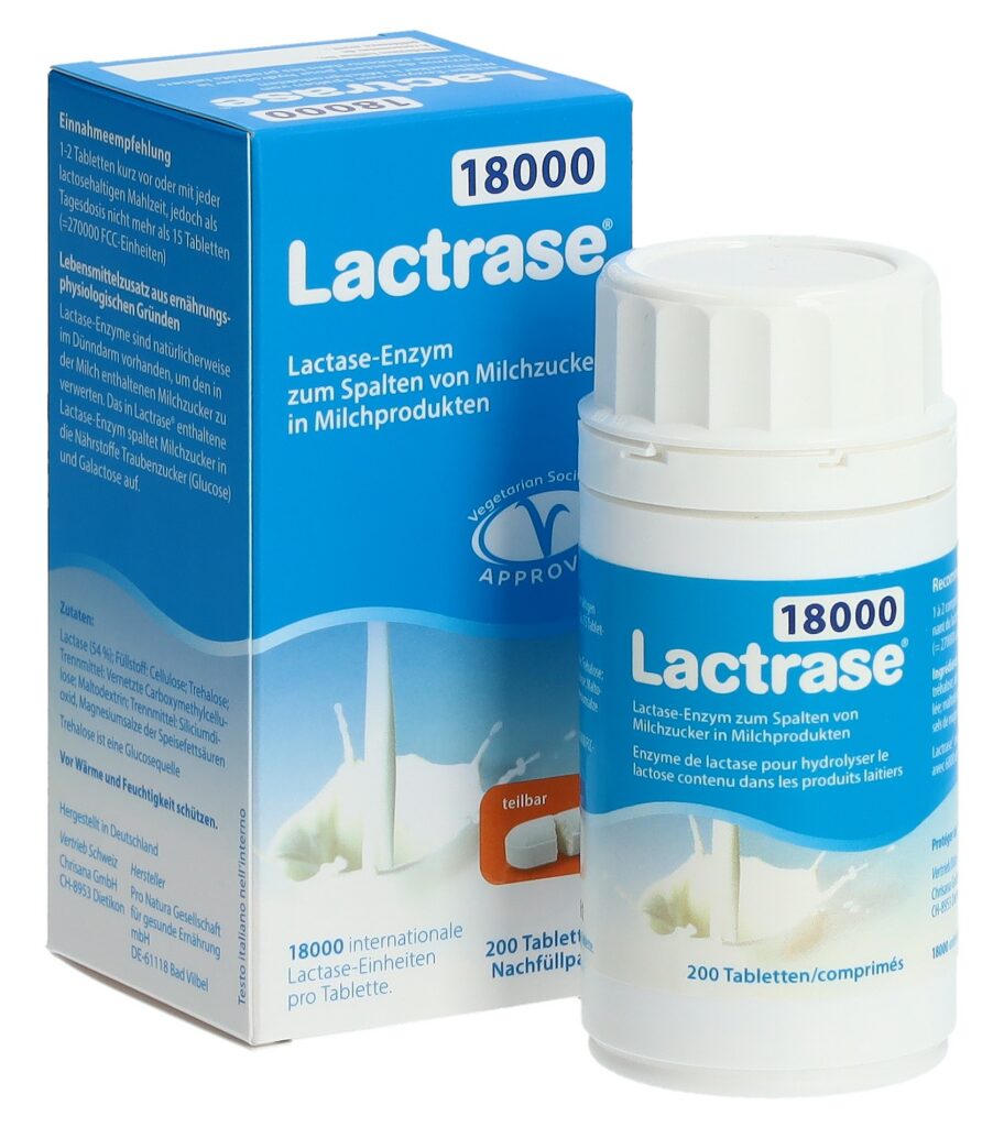 LACTRASE cpr 18000 UI bte 200 pce