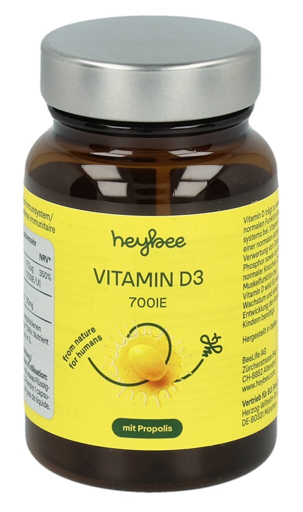 HEYBEE Vitamin D3 700 IE + Propolis caps 60 pce