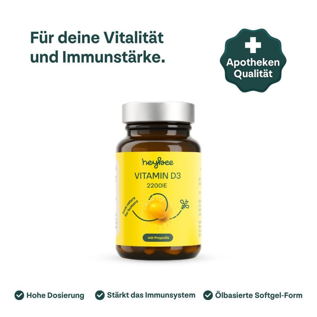 HEYBEE Vitamin D3 2200 IE + Propolis caps 60 pce