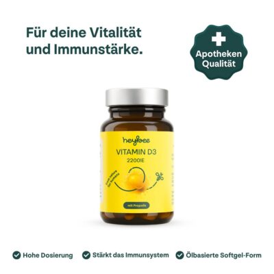 HEYBEE Vitamin D3 2200 IE + Propolis caps 60 pce