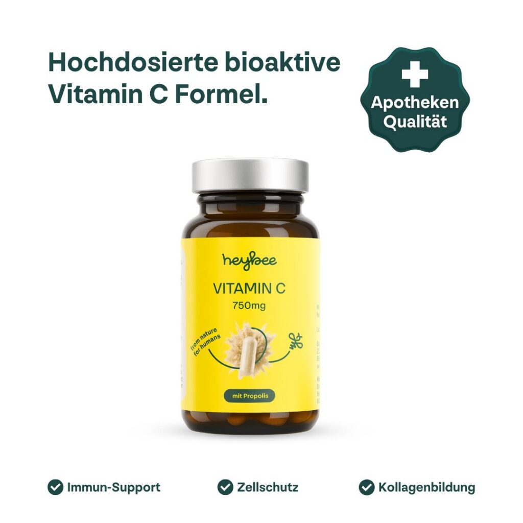 HEYBEE Vitamin C 750mg + Propolis caps bte 60 pce