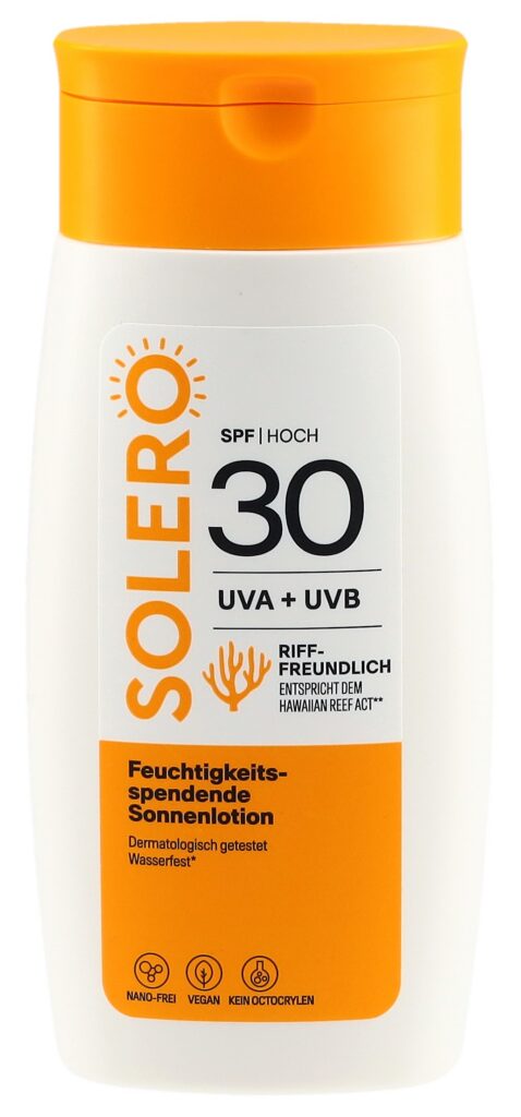 SOLERO lait solaire hydratant SPF30 200 ml