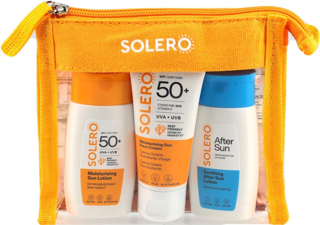 SOLERO trousse de voyage SPF50+