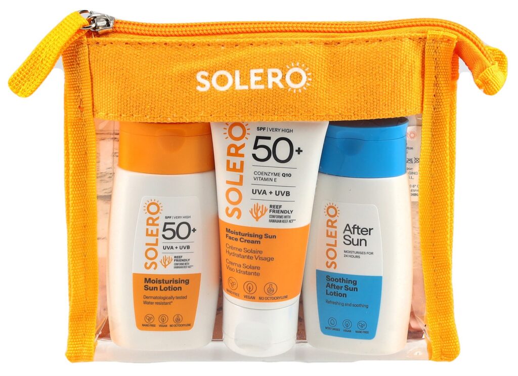 SOLERO trousse de voyage SPF50+