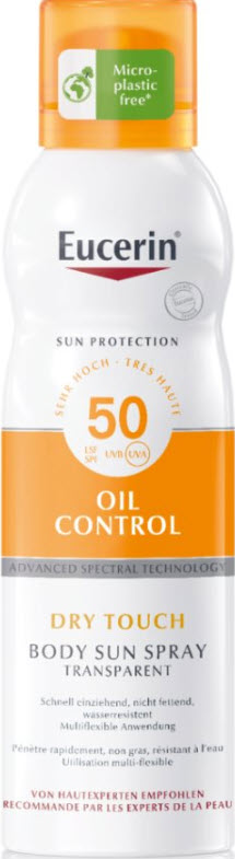 EUCERIN SUN Body Spr Oil Cont Dry Tou SPF50 200 ml