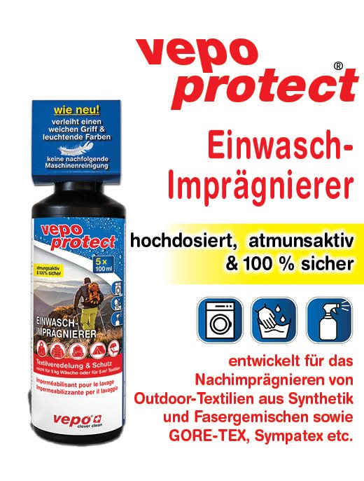 VEPOPROTECT imperméabilisant lavage fl 500 ml
