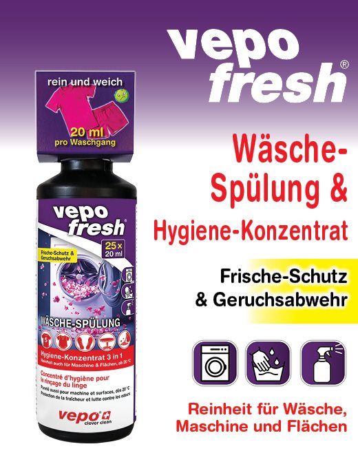 VEPOFRESH conc hygiène rinçage linge fl 500 ml