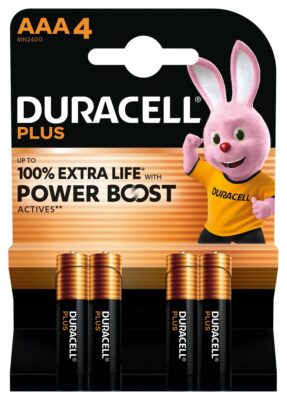 DURACELL Plus Power Boost AAA 4 pce