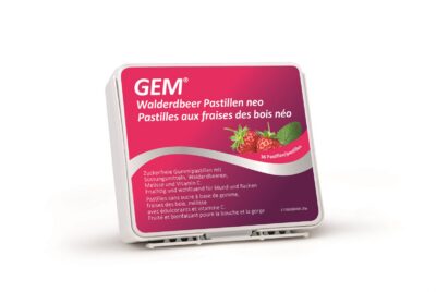 GEM pastilles aux fraises bois neo s sucre 36 pce