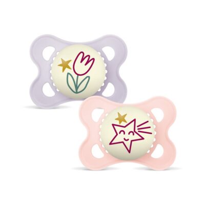 MAM Night lolette sil 0-6m Girl 2 pce