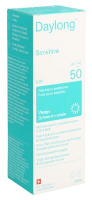 DAYLONG creme minerale sensitive SPF50+ tb 50 ml
