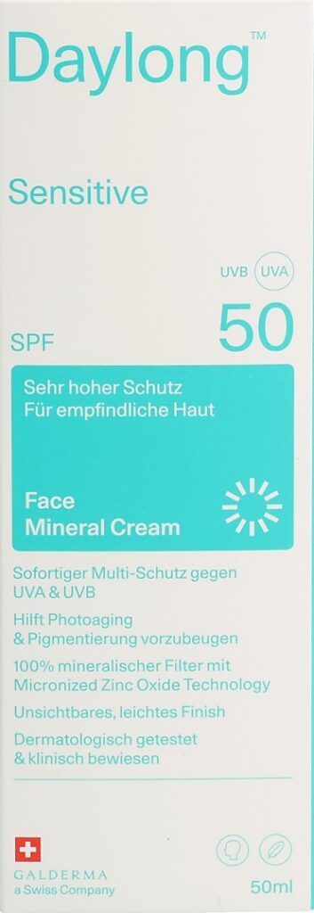 DAYLONG creme minerale sensitive SPF50+ tb 50 ml