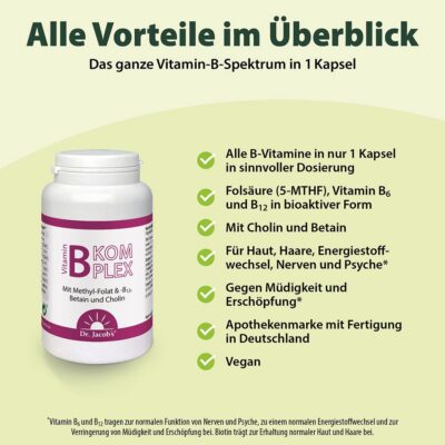 DR. JACOB'S complexe de vitamines B caps 120 pce