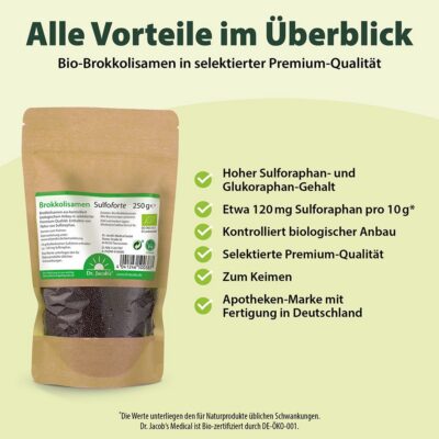 DR. JACOB'S graines brocoli sulfoforte bio 250 g