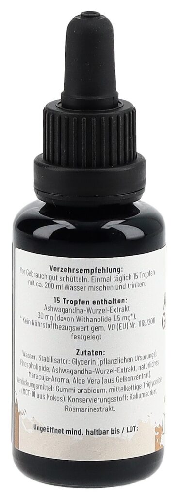 CANNSOL ashwagandha KSM-66 MiLiPure gouttes 30 ml