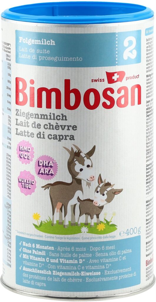 BIMBOSAN lait de chèvre 2 suite bte 400 g