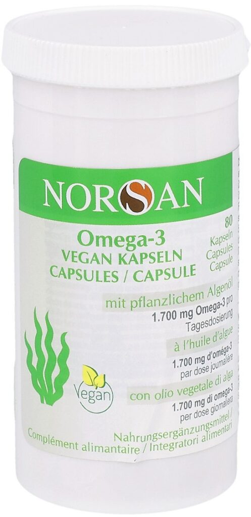 NORSAN Omega-3 caps vegan bte 80 pce