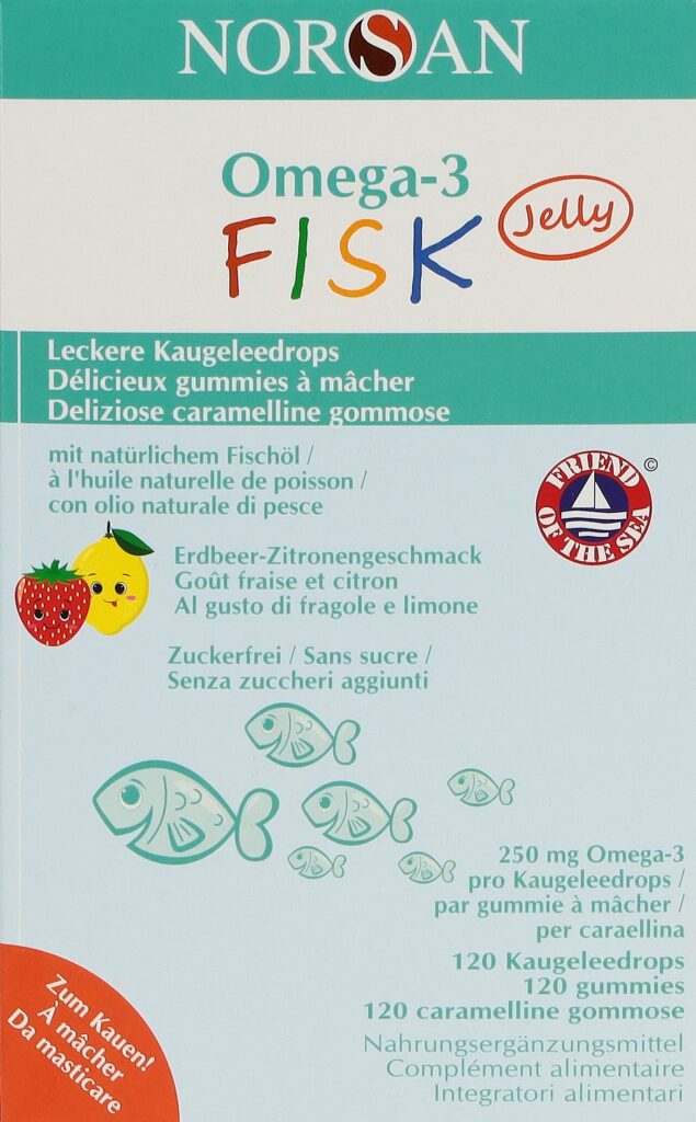 NORSAN Omega-3 FISK Jelly blist 120 pce