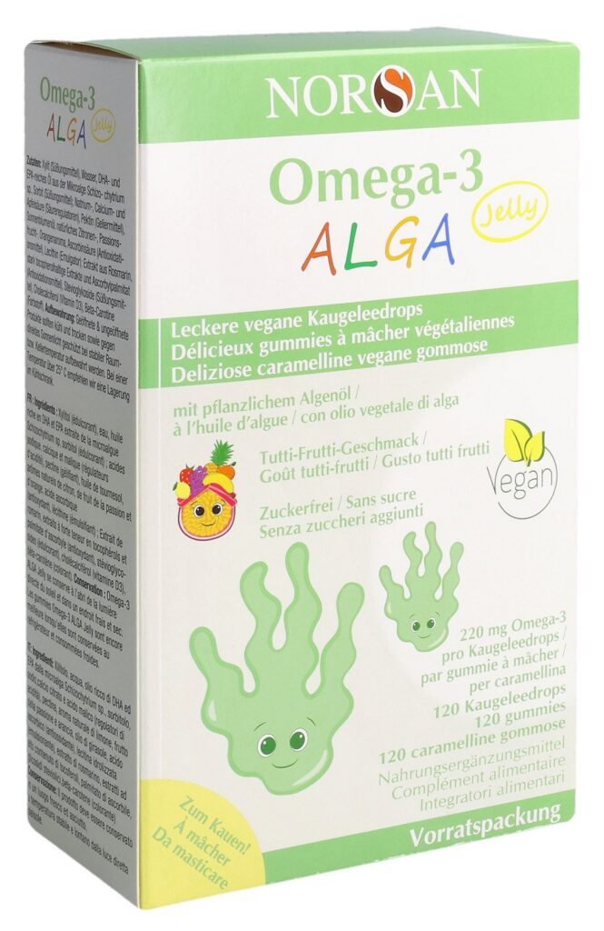 NORSAN Omega-3 ALGA Jelly vegan blist 120 pce