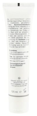 GEHWOL MED antitranspirant lot tb 125 ml